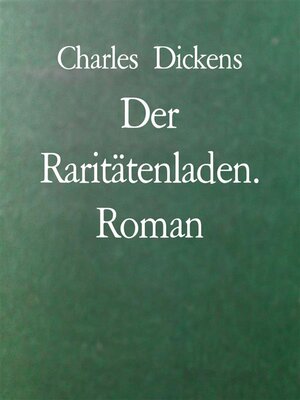 cover image of Der Raritätenladen. Roman
